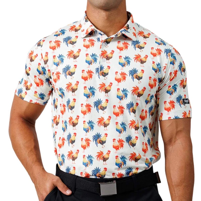 Waggle Men’s Cocky Rooster Polo 2023