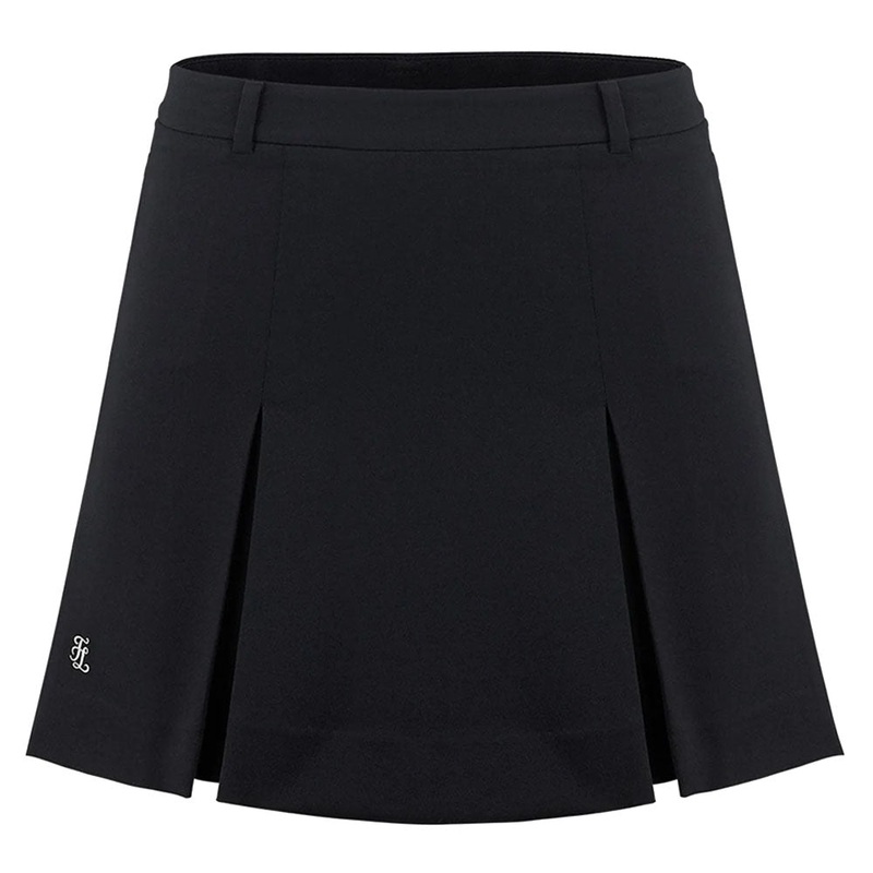 Fairliar Signature Wide Pleats Golf Skirt Black – FW23 Women