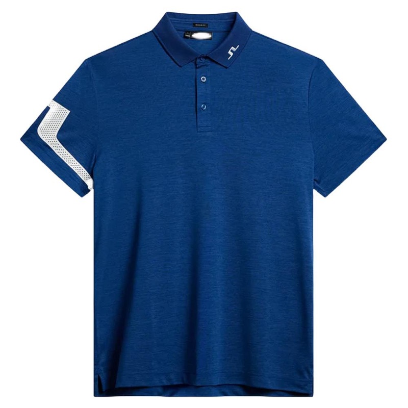 J.Lindeberg Heath Regular Fit Golf Polo Estate Blue – SS24 Men