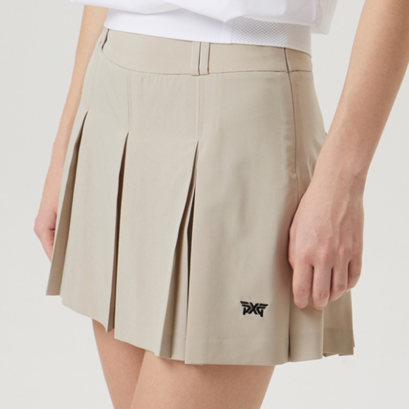 PXG KOREA WOMENS SUMMER A-LINE PLEATED SKIRT