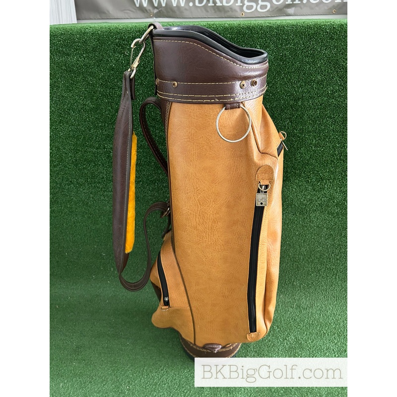 Vintage Seabrook Pro Only Leather 14 Way Cart Bag