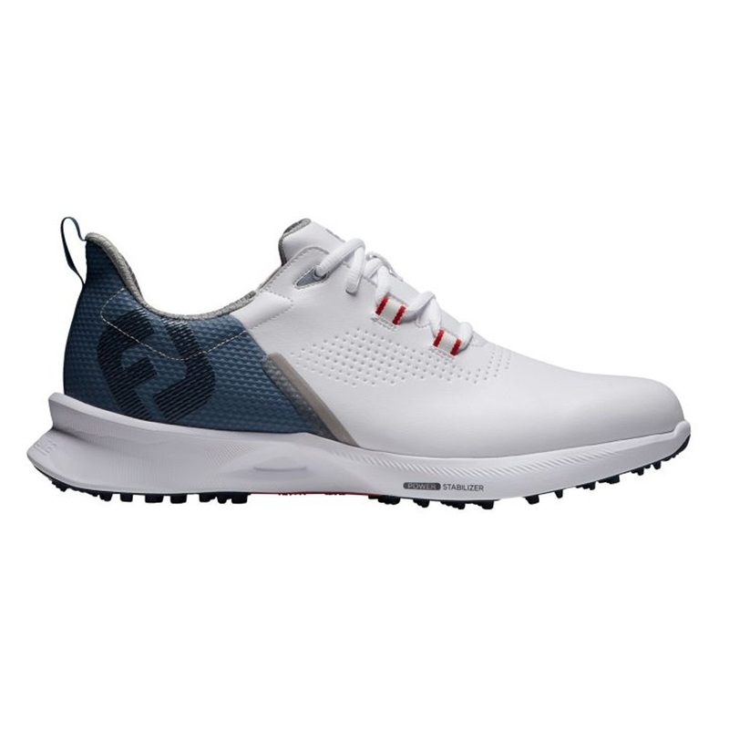 FootJoy FJ Fuel Spikeless Golf Shoes Previous Season Style White/Blue Fog/Red – 22 Men