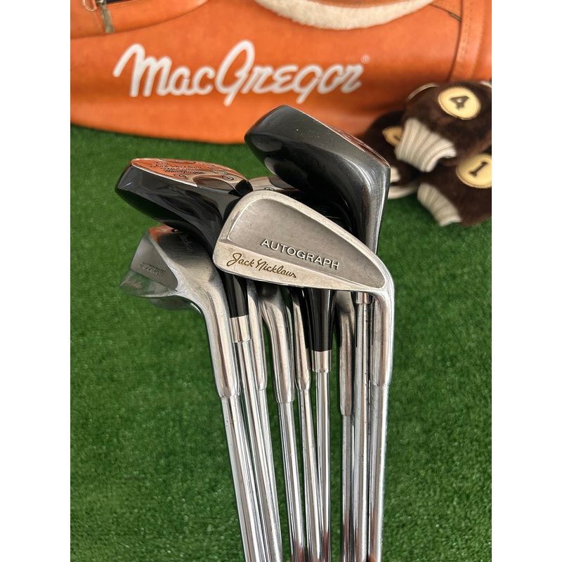 MacGregor Jack Nicklaus Autograph 12 Piece Set / Driver, Woods, Irons, & Bag
