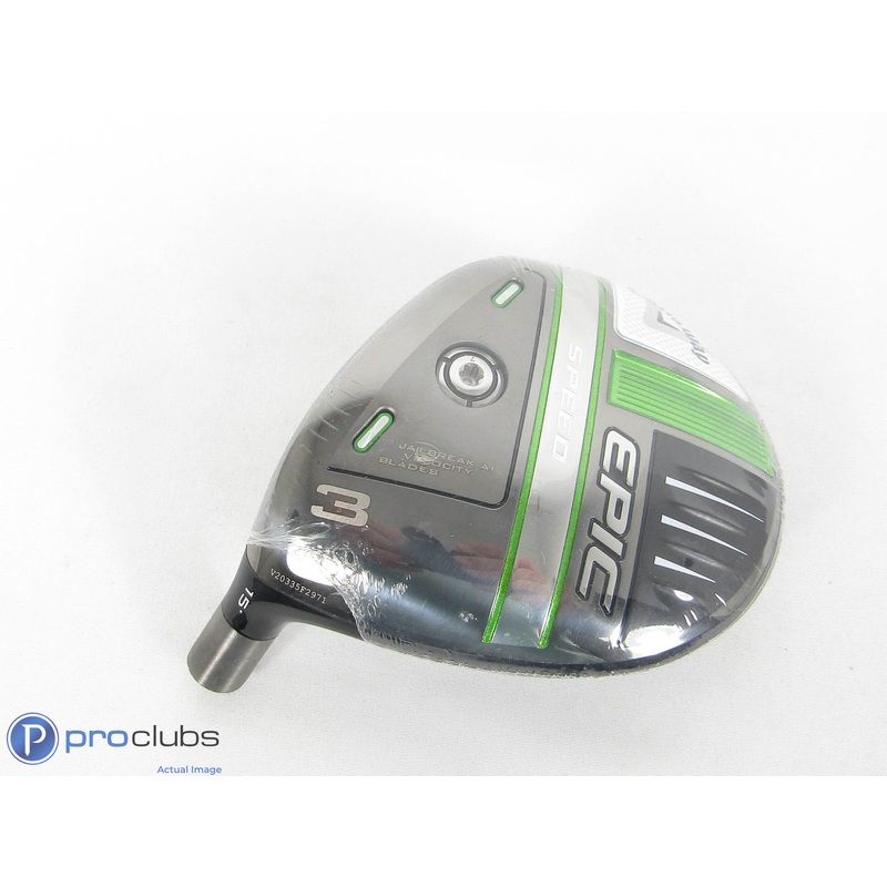 New! Left Handed Callaway 21′ Epic Speed 15* 3 Wood – Head Only – 300110