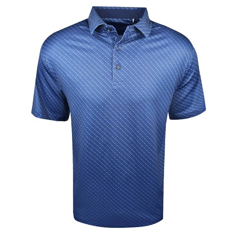 Callaway Swing Tech Allover Chevron Golf Polo Peacoat – SS25 Men
