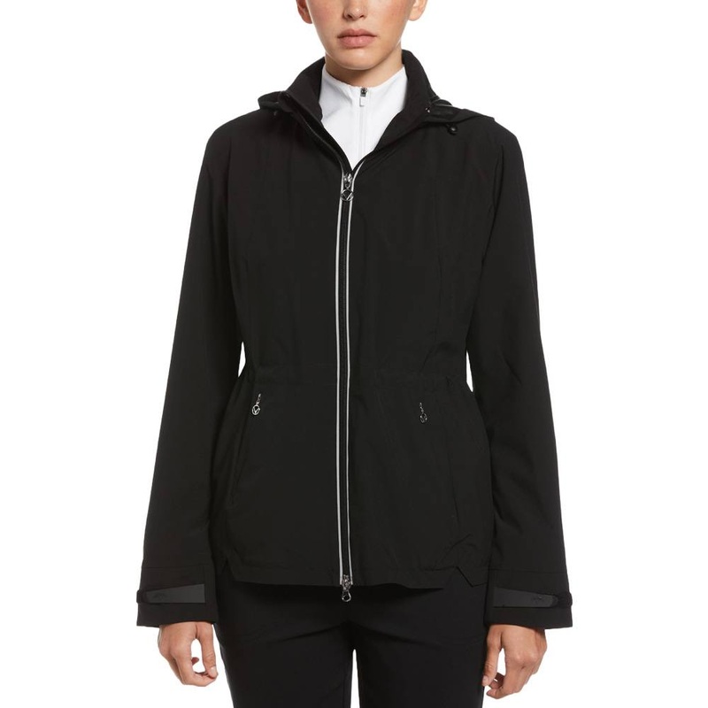 Callaway Wind and Water Resistant Golf Jacket (with Packable Hood) Caviar – SP25 Women