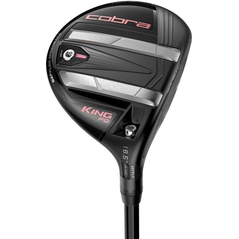 New Ladies Cobra King F9 22.5 Degree 5-6 Fairway Wood Black/Pink W/Headcover