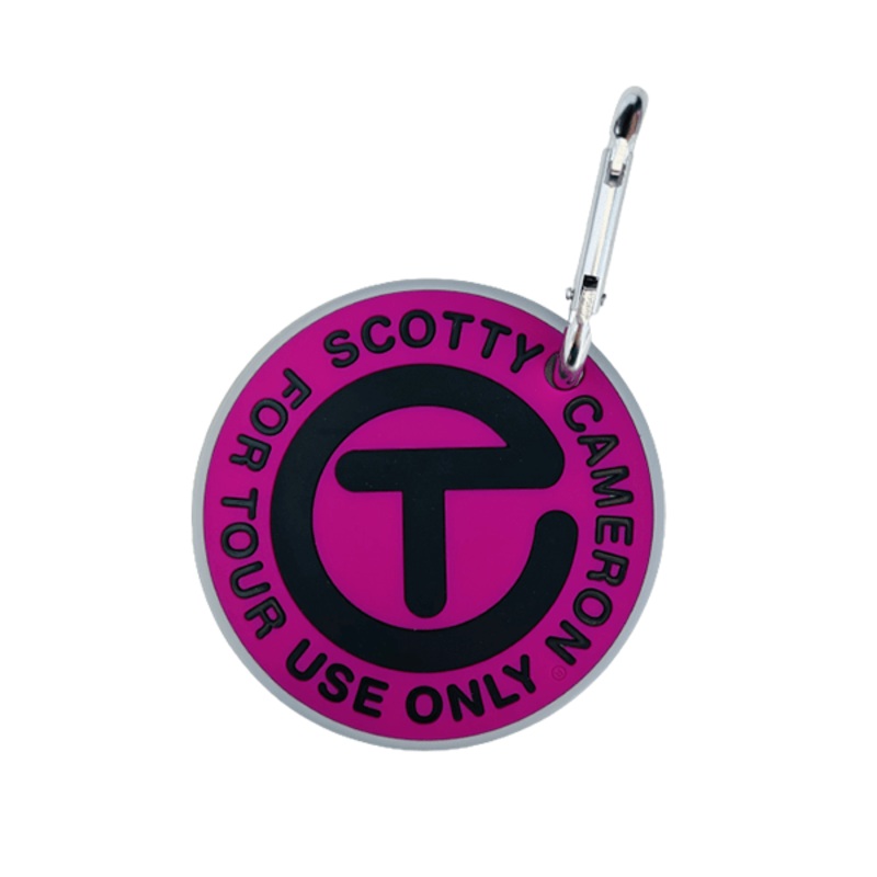 Scotty Cameron Tour Only Pink & Black Putting Disc Bag Tag