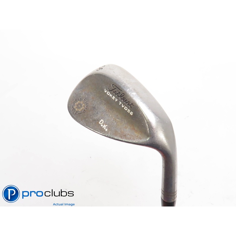 Tour Issue! Titleist Vokey TVD SM CC RAW M-Grind 56* Wedge – AMT Stiff – 422881