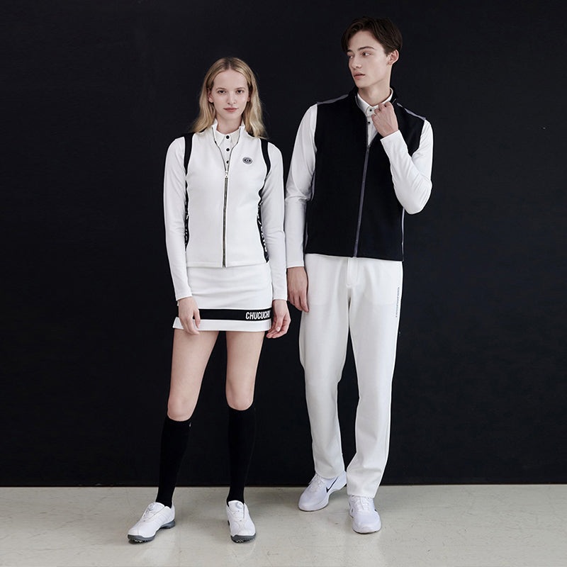 Chucuchu Women Color Block Zip-Up Vest