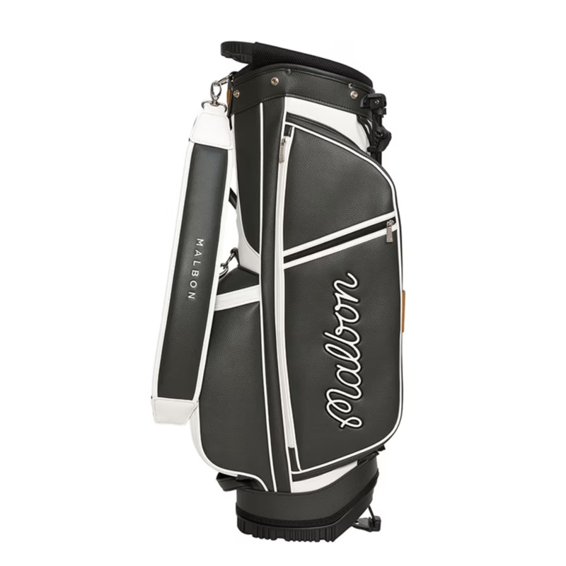 Malbon Golf Evergreen Stand Bag – Black
