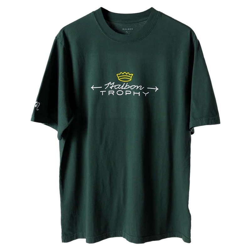 Malbon Trophy Golf T-Shirt Green – FW24 Men