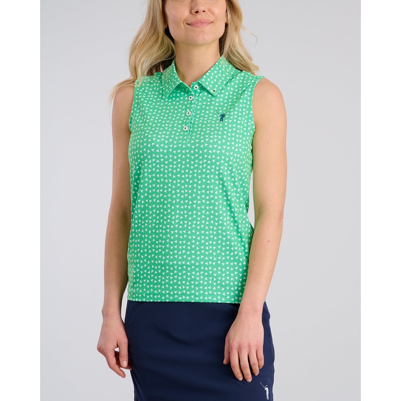 Pearly Whites Sleeveless Polo