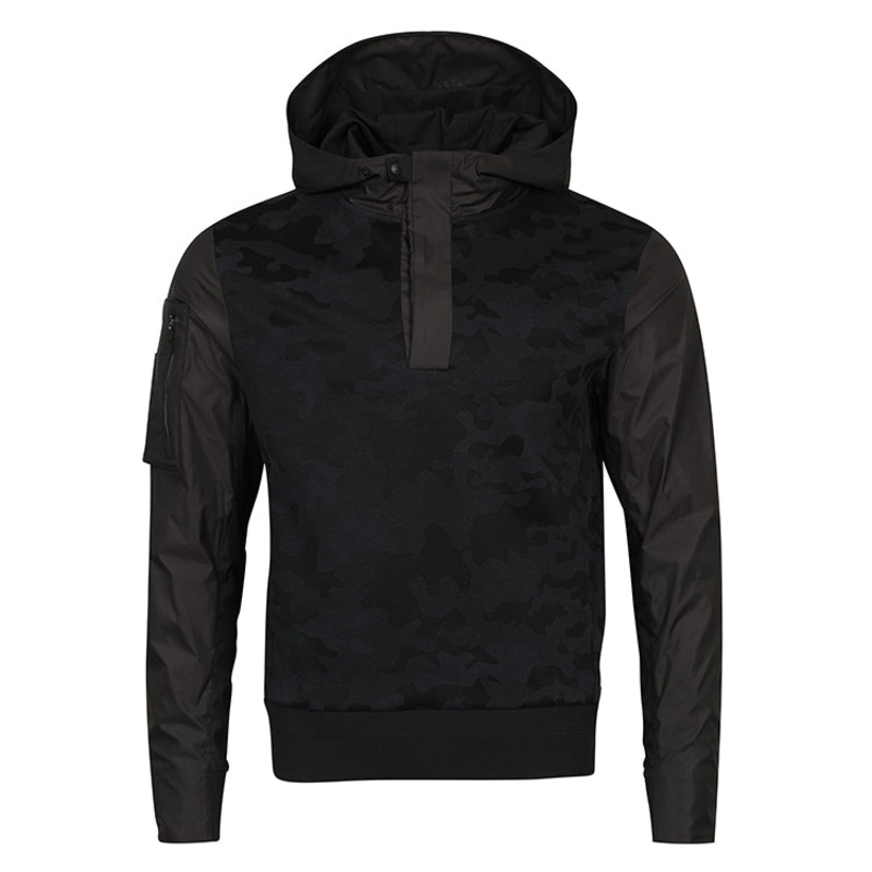 AMAZINGCRE UNISEX CAMOUFLAGE HYBRID TECH JERSEY HOODY PULL OVER