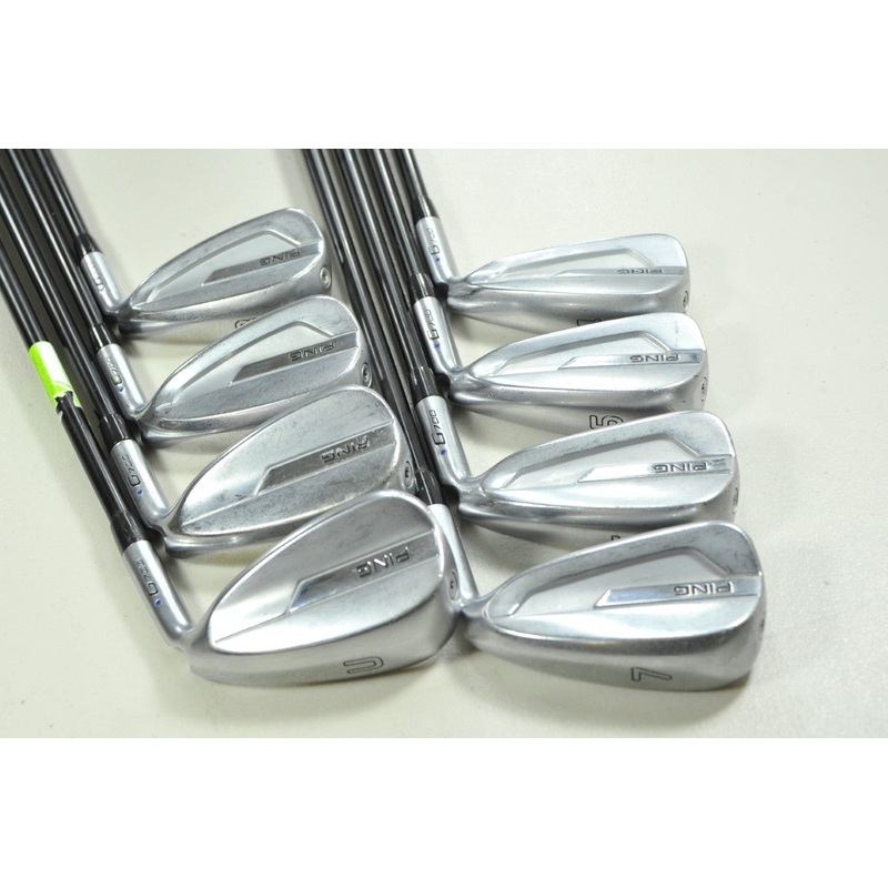 Ping G700 4-W,UW Iron Set Regular Flex Blue Dot Right Alta CB Graphite # 198972