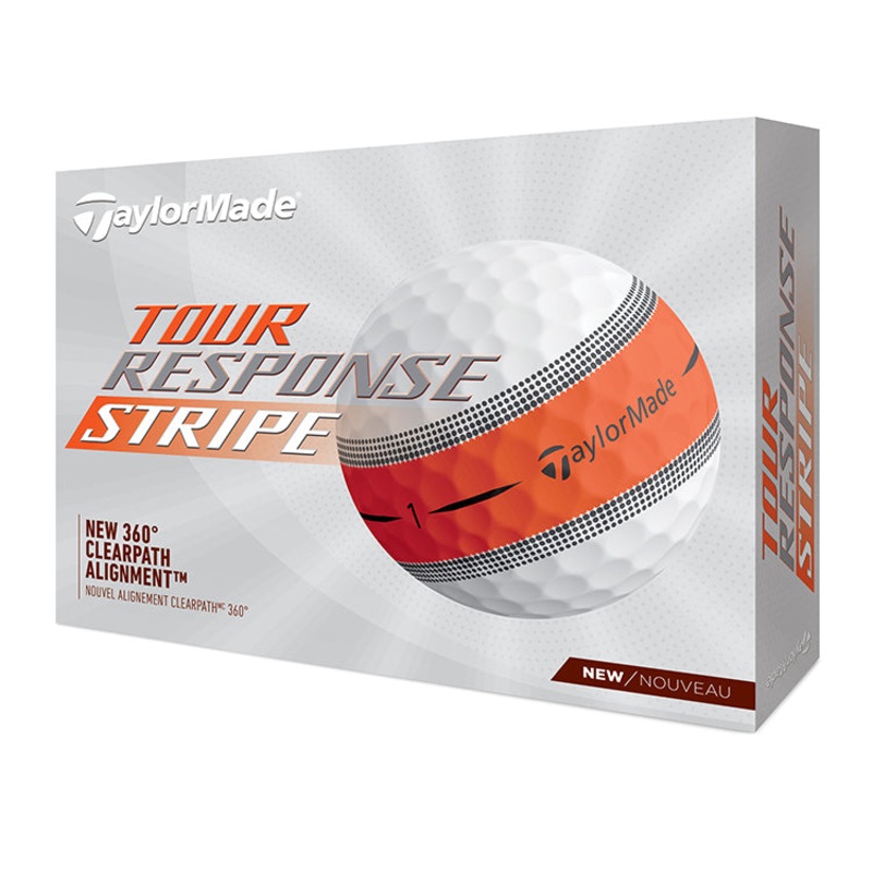 Taylormade Tour Response Stripe Golf Balls – Orange