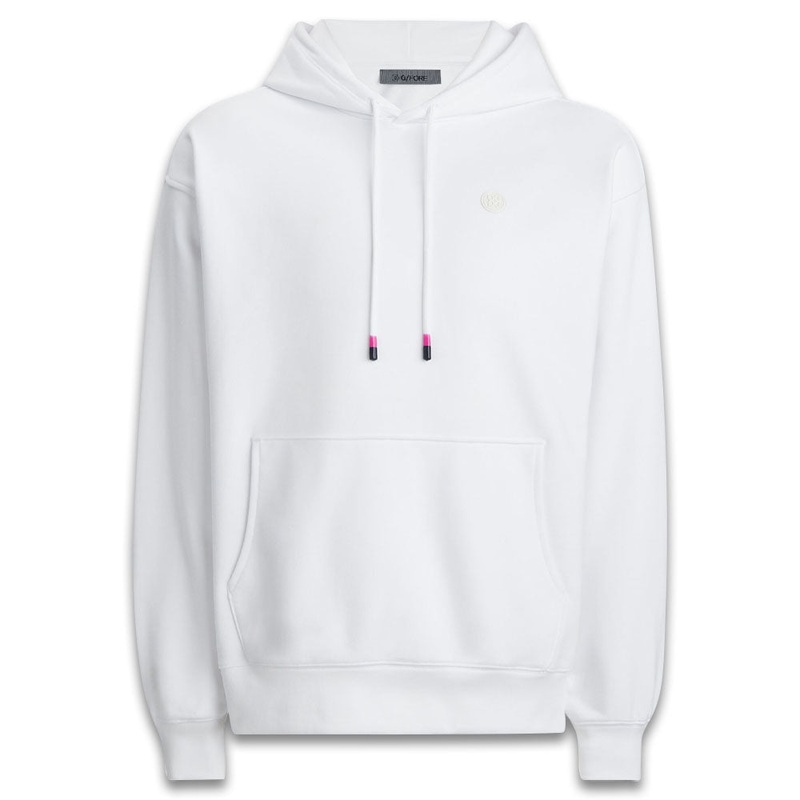 Gfore Circle G’s Oversized French Terry Hoodie Golf Jacket Snow – 24 Men