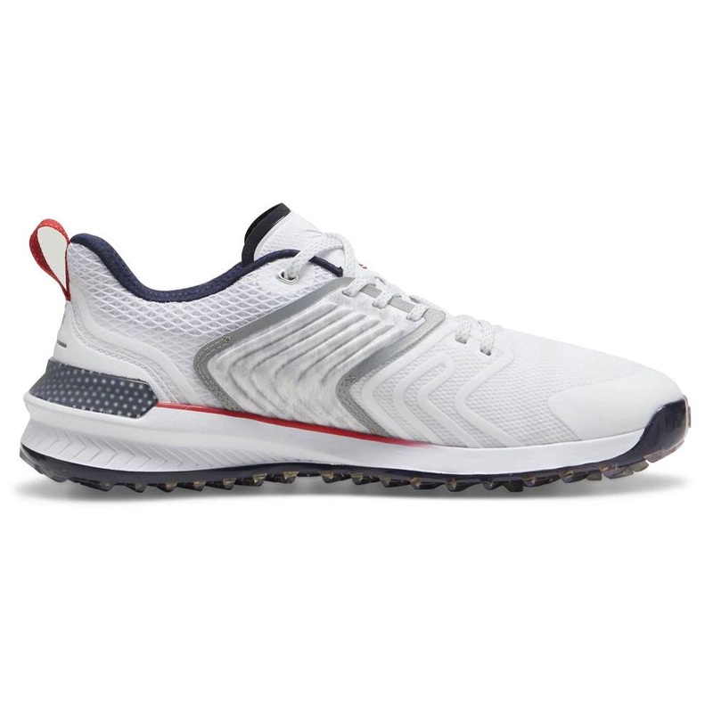 PUMA X Volition Ignite Innovate Golf Shoes White/Deep Navy/Strong Red – 24 Men