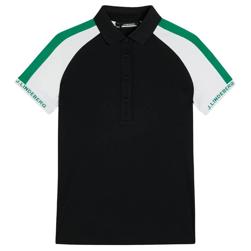 J.Lindeberg Perinne Golf Polo Black – SS23 Women