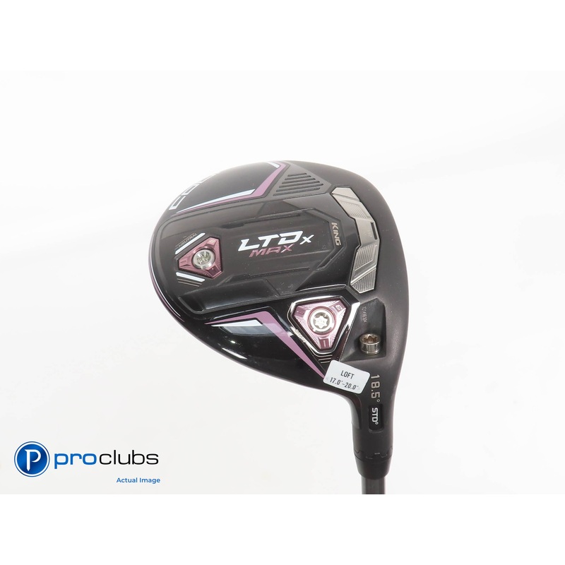 Ladies Cobra KING LTDx MAX 18.5* 3 WOOD Blk/Pink- Riptide 40g Ladies Flex 379190