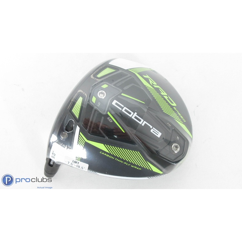 NEW! Left Handed Cobra King RAD Speed 9.0* Driver – Head Only w/adapter – L/H 369450
