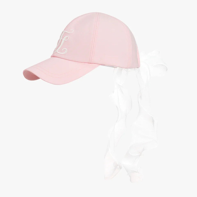 Fairliar Women Organza Ribbon Logo Cap