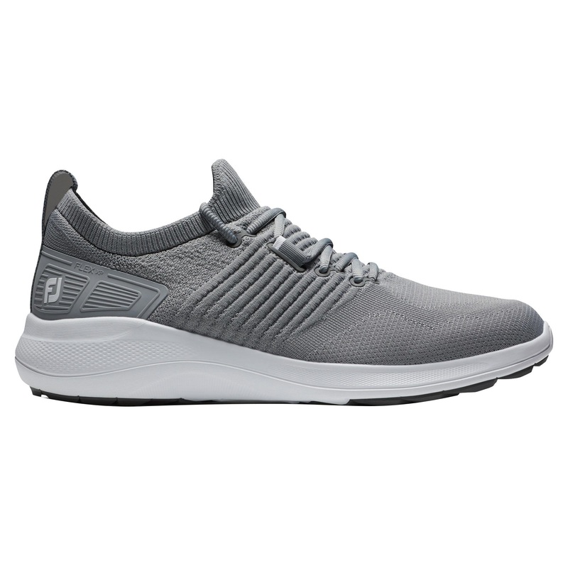FootJoy FJ Flex XP Spikeless Golf Shoes Previous Season Style Gray/Gray/White – 21 Women