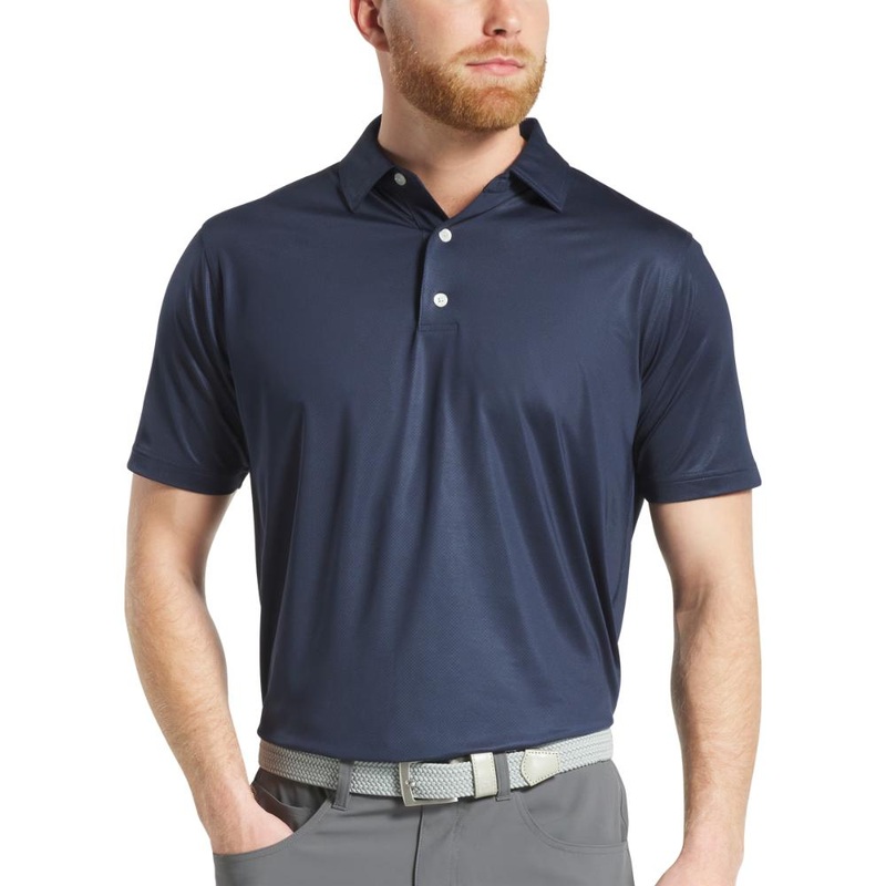 FootJoy Men’s Tonal Dot Navy Polo 25