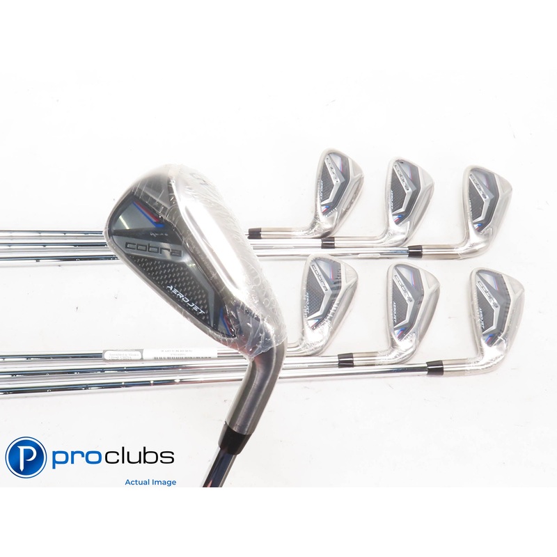 NEW Cobra AEROJET 5-PW,GW IRON SET – KBS Tour Lite Regular Flex Steel 423501