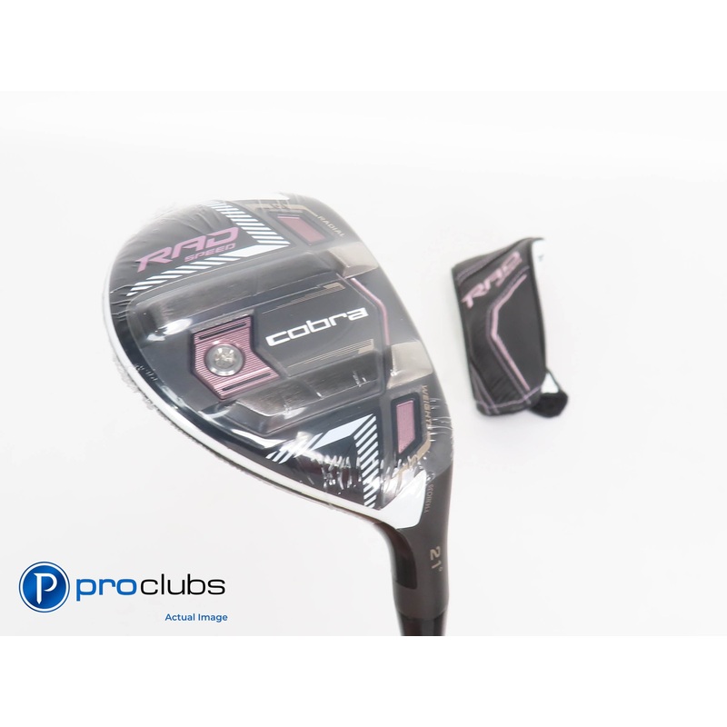 New! Ladies Cobra King RAD Speed 21* 4 Hybrid w/ HC -Recoil Ladies Flex- 316976