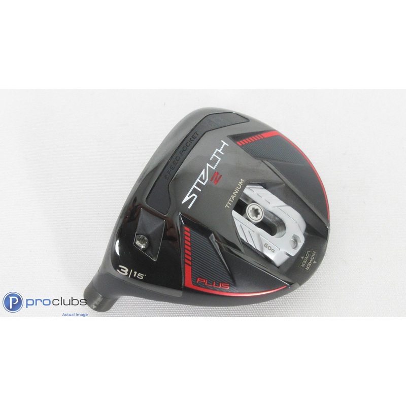 Nice! Left Handed TaylorMade Stealth-2 Plus 15* – 3 Wood – Head Only – 381353