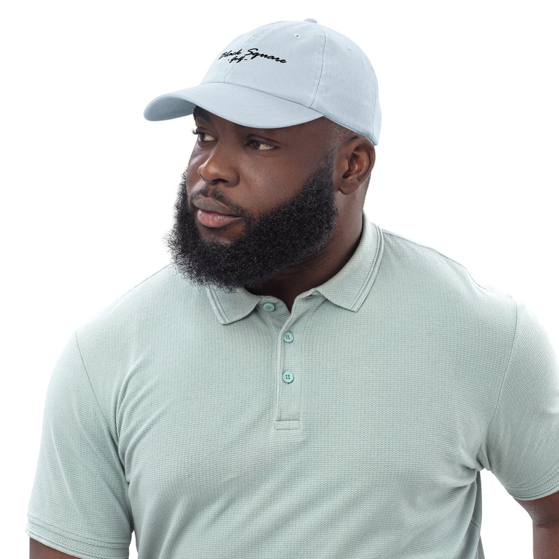 Black Square Pastel Golf Hat