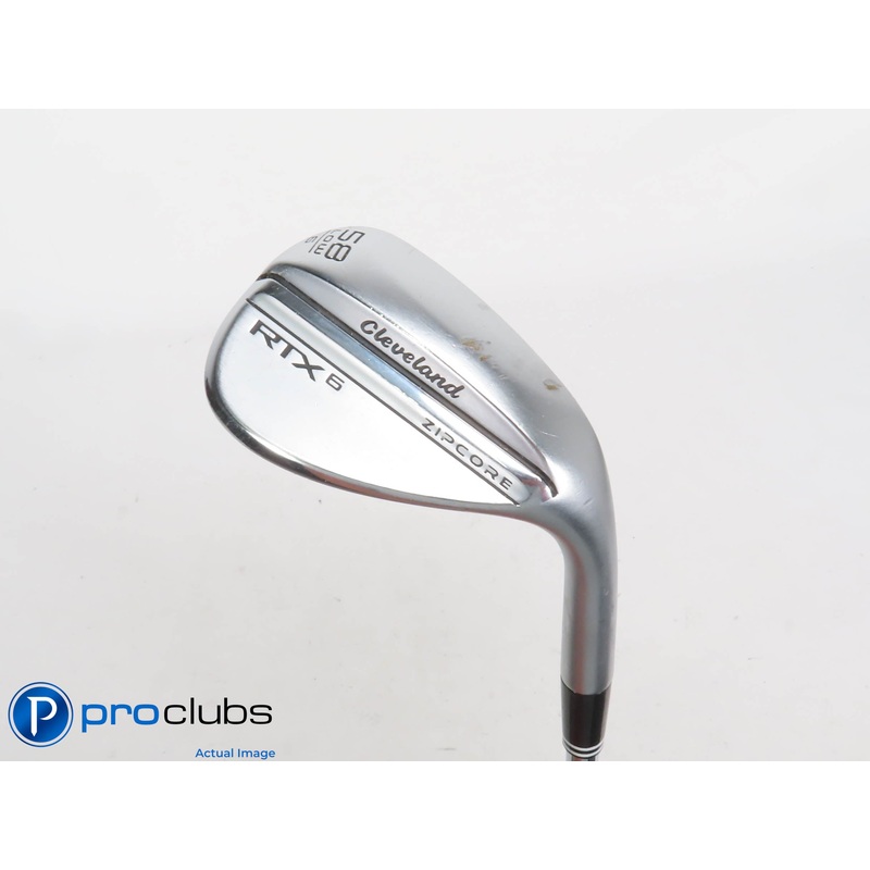Cleveland RTX-6 Chrome 58*(6*) Wedge LOW-Grind – DG Spinner Wedge Flex #414065
