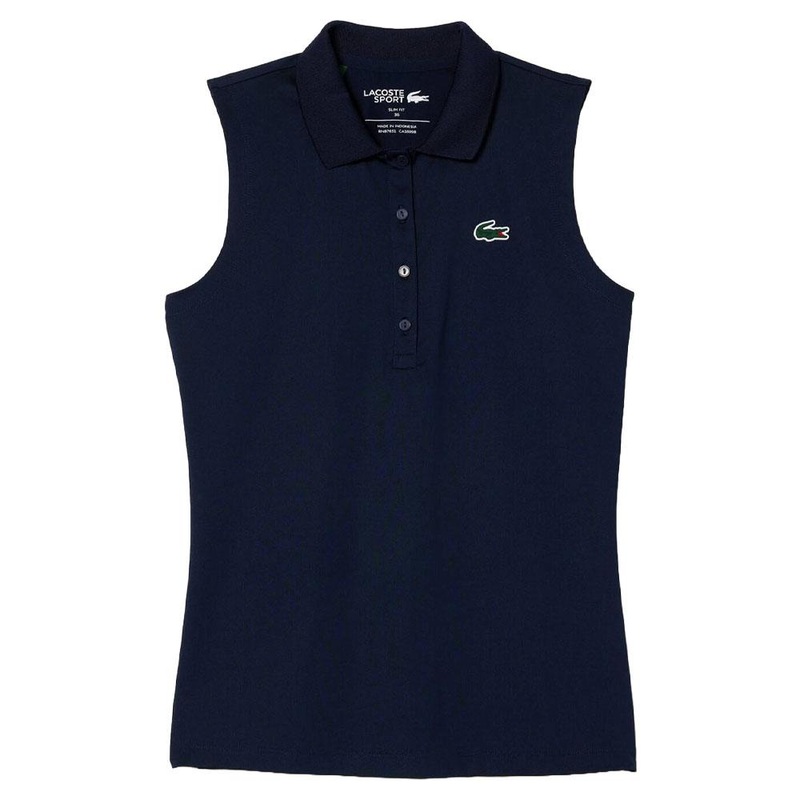 Lacoste Ultra-Dry Anti-UV Golf Polo Navy Blue – SS24 Women