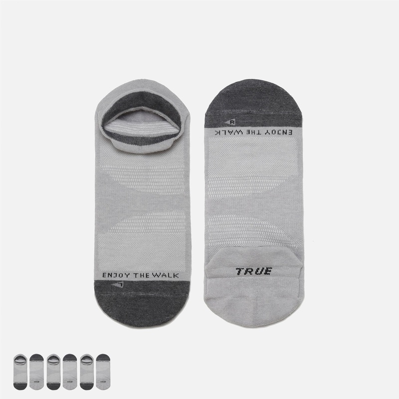 TRUE Performance Ankle Sock 3-Pack | Heather Grey