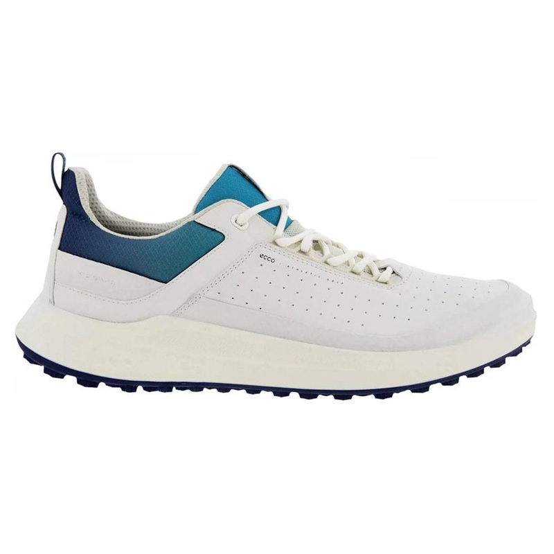 ECCO Core Spikeless Golf Shoes White/White/Blue Depths/Caribbean – 23 Men