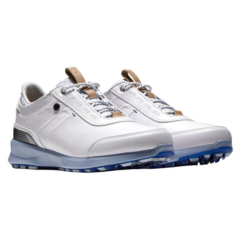 FootJoy FJ Stratos Luxury Casual Spikeless Golf Shoes Previous Season Style White Fashion Print – 21 Women