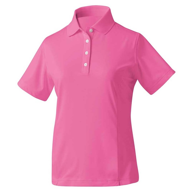 FootJoy Prodry Performance Solid Interlock Golf Polo Hot Pink – 19 Women