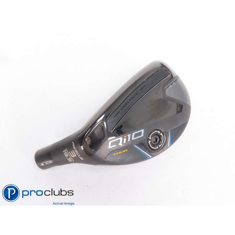 Left Hand TaylorMade Qi10 Tour Rescue 19.5* 3 Hybrid – Head Only – L/H – 429398