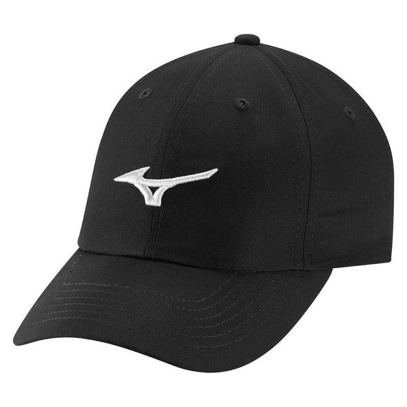 Mizuno Tour Adjustable Lightweight Golf Cap Black/White – 22 Men