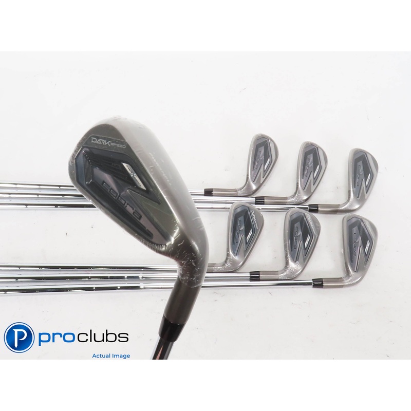 NEW Cobra DARKSPEED 6-PW,GW,SW IRON SET – KBS Tour 90 Stiff Flex -1/2″ 422524