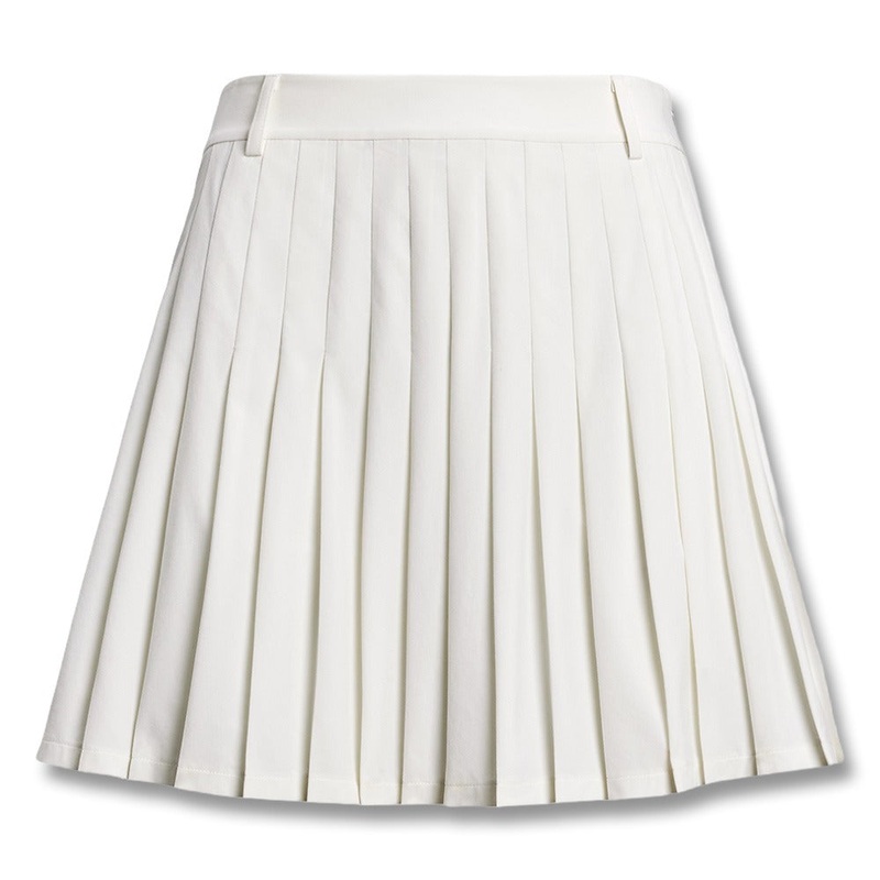 Ralph Lauren 4-Way Stretch Micro Pleated A-Line Performance 15″ Golf Skort Ceramic White – SP25 Women