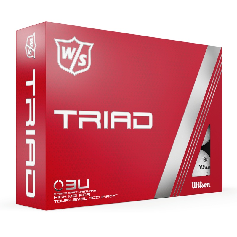 Wilson Staff Triad Golf Balls – White – Tour Urethane Golf Balls – 1 Dozen Box!