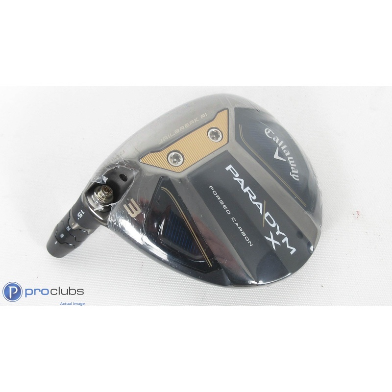 New! Left Handed Callaway Paradym X 15* 3 Wood – Head Only w/Adapter – 361603