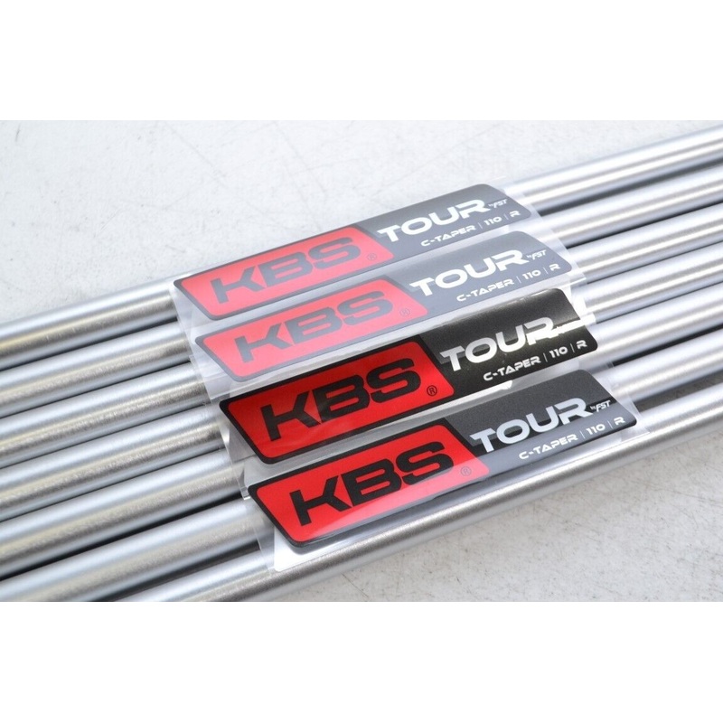 KBS C-Taper 110 Satin Chrome Finish 4-W Regular Flex Iron Shafts .355 169541