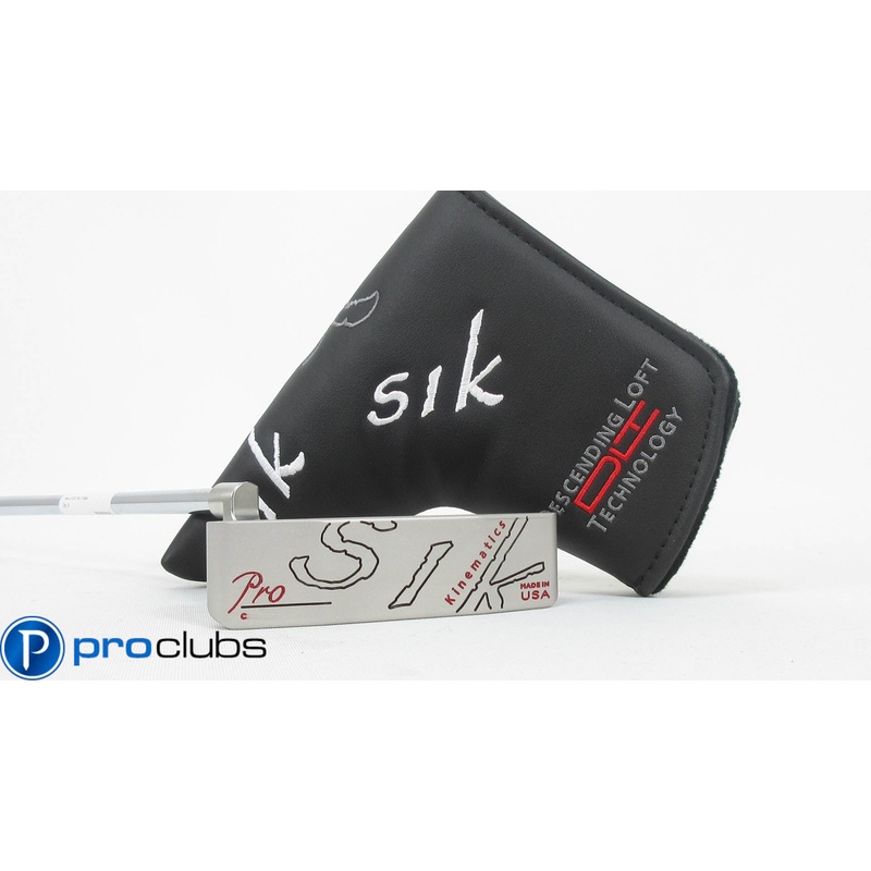 NEW LEFT HANDED SIK PRO C-SERIES PLUMBERS NECK PUTTER 33″ w/HEADCOVER #368367