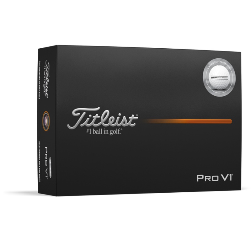 Titleist Pro V1 Enhanced Alignment Golf Balls 2025 – One Dozen