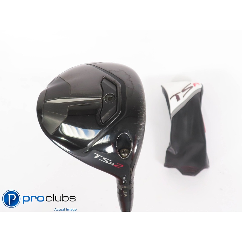 Titleist TSr2 16.5* 3 Wood w/HC – Mitsubishi Kuro Kage 55g Regular Flex – 448693