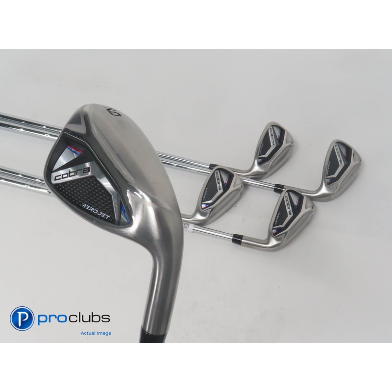 Cobra AEROJET IRONS 7-PW,GW IRON SET Steel KBS $Taper 120 Stiff Flex #385790