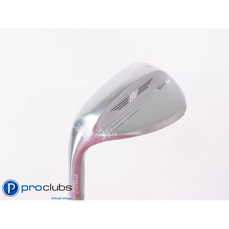 New! Left Handed Titleist Vokey SM9 Chrome M-Grind 60*(8*) Wedge – X-Flex 447669